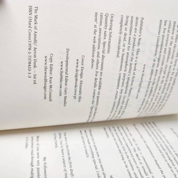 The Mark Of Amulii By Aeron Dusk - SIGNED First Edition, Hardcover - Picture 7 of 9